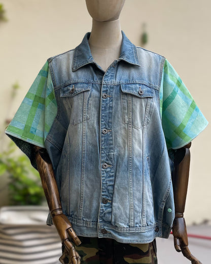 Origins of the Lotus | Refashioned Denim Jacket