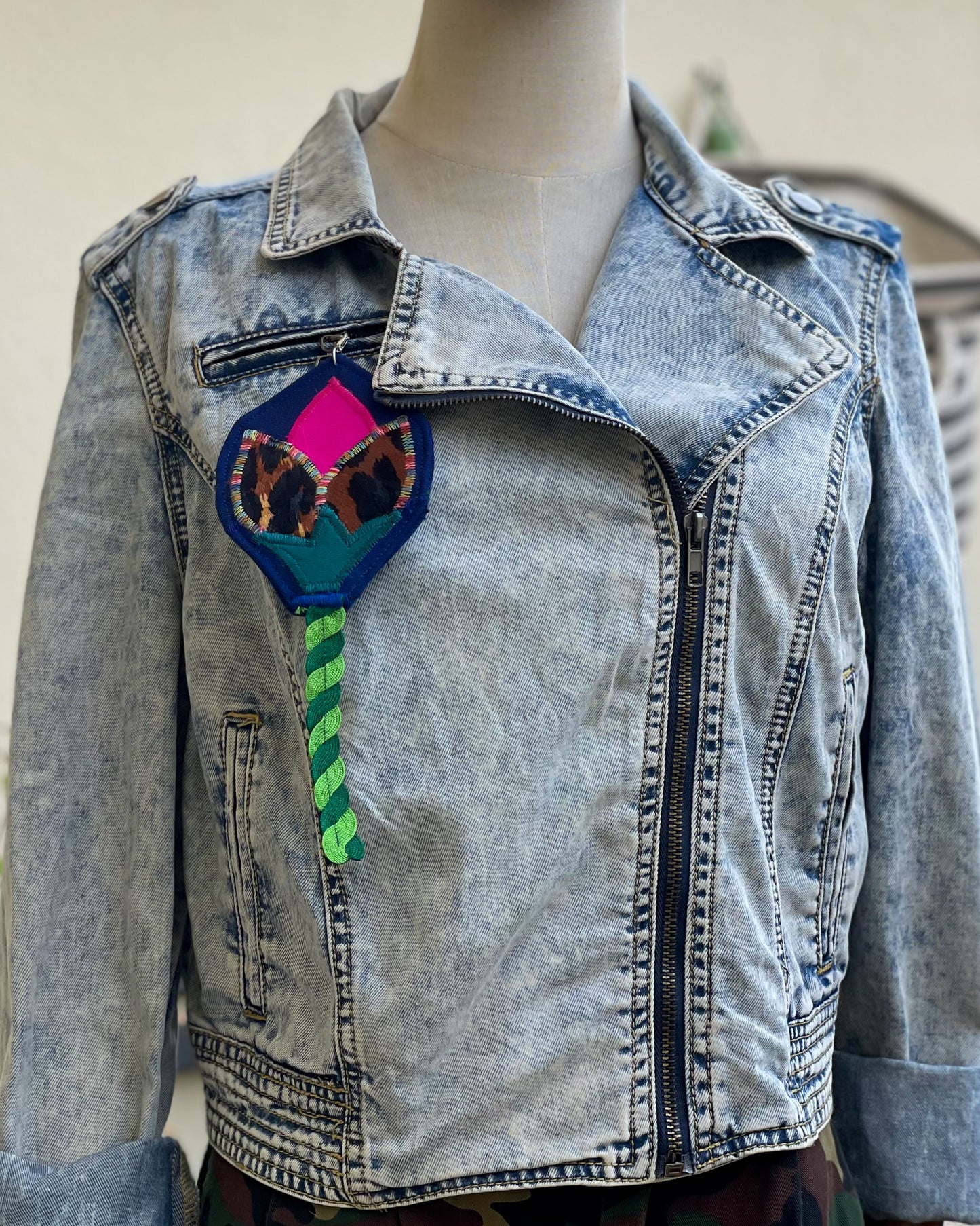 Choice is Freedom | Refashioned Denim Jacket